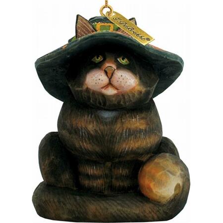 GLORIOUSGIFTS General Holiday Halloween Cat Ornament 2.5 in. GL72508